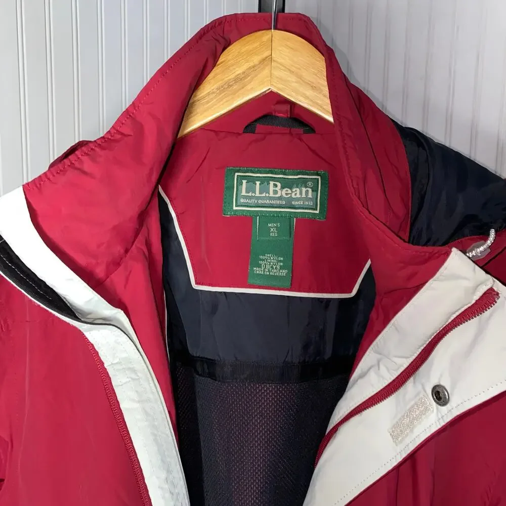Vintage L.L. Bean Men'x XL Red Utility‎ Outerwear Jacket